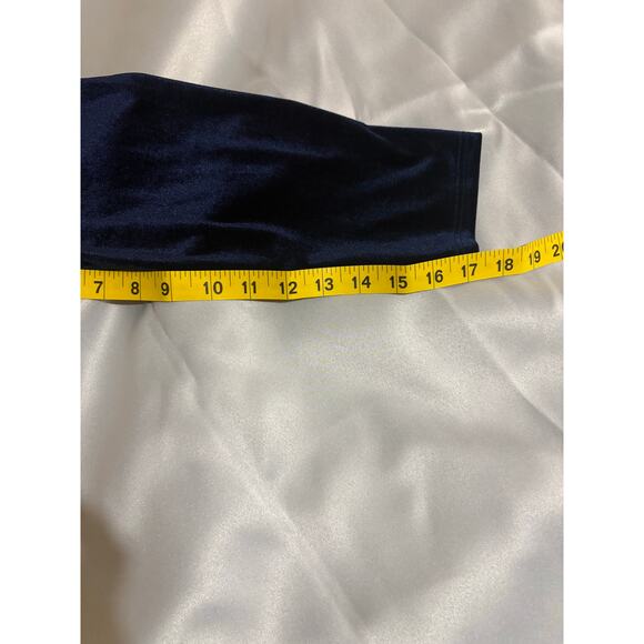 Anthropologie Women's Amandi Velvet Long Sleeve Maxi Dress  Blue Size Medium - Picture 12 of 16